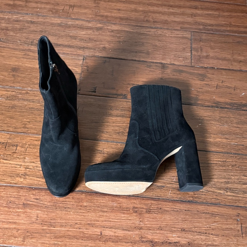 Black ankle boots